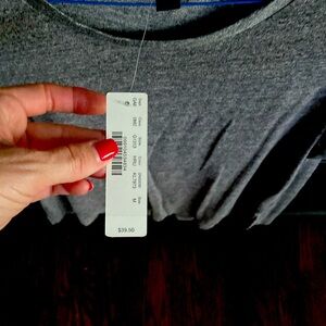 New gray tank with bottom details.